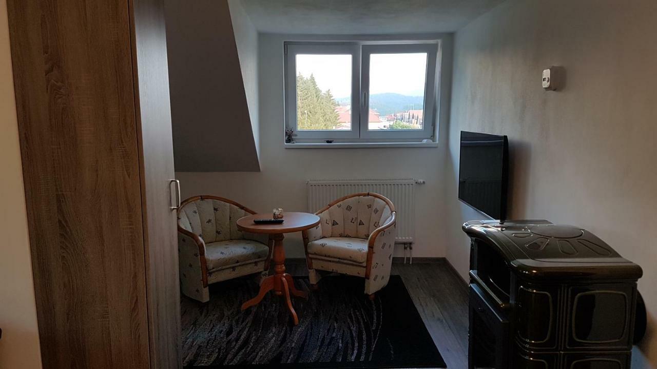 Room With A High Tatras View And Fireplace Štrba Eksteriør bilde
